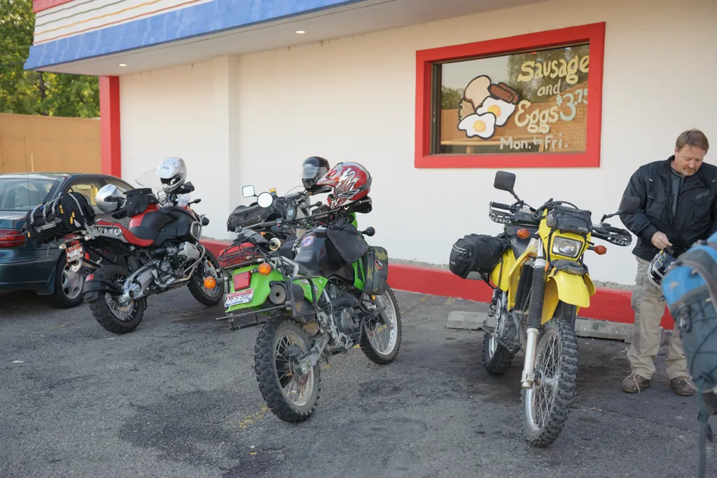 Motorcycles at Rockies Diner
