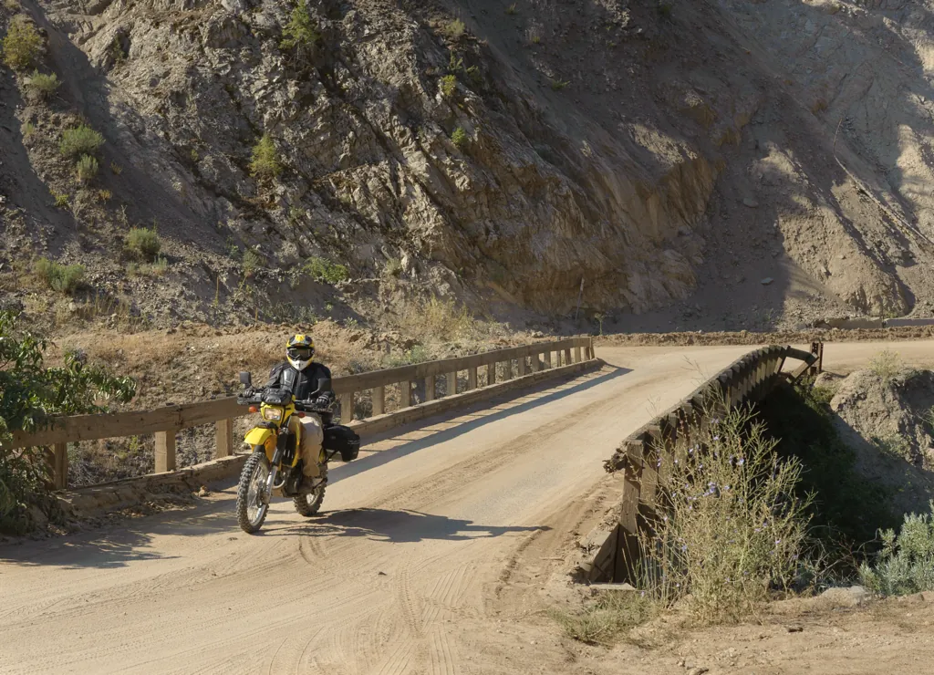 Dusty bridge over the Boise River