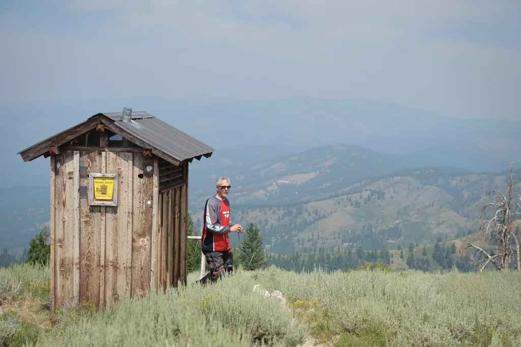 Outhouse photo-op