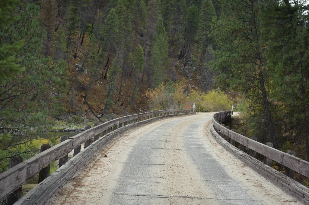 Curved bridge