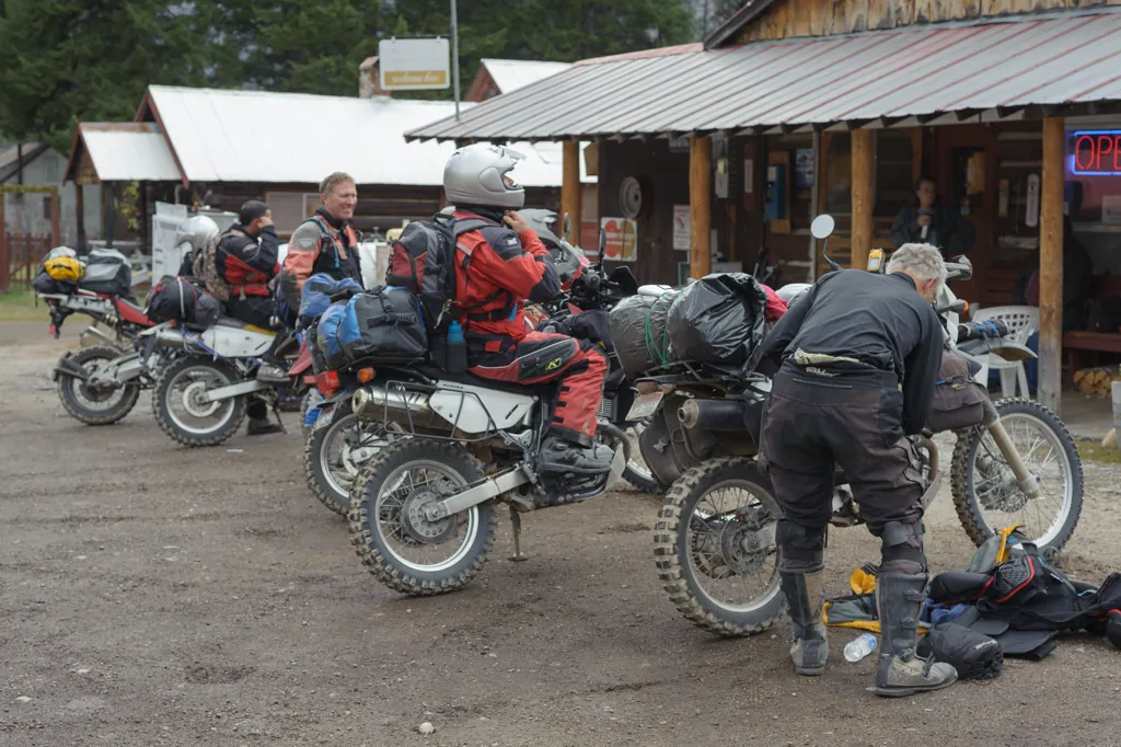 Stopping for gas at the store