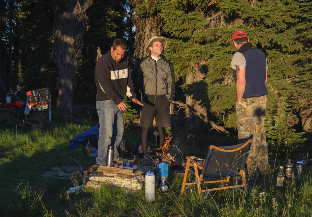Warm up around the fire