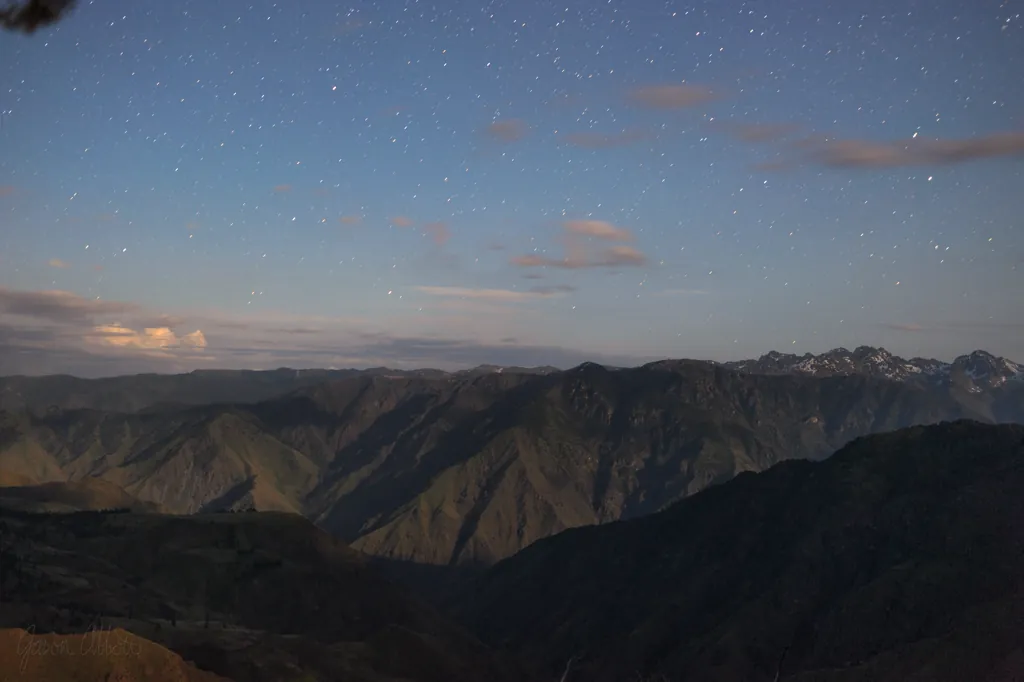 Night above Hells Canyon