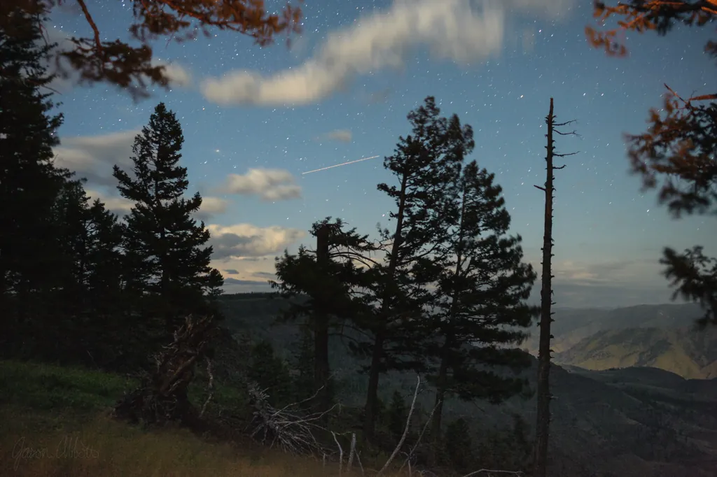 Moonlit canyon