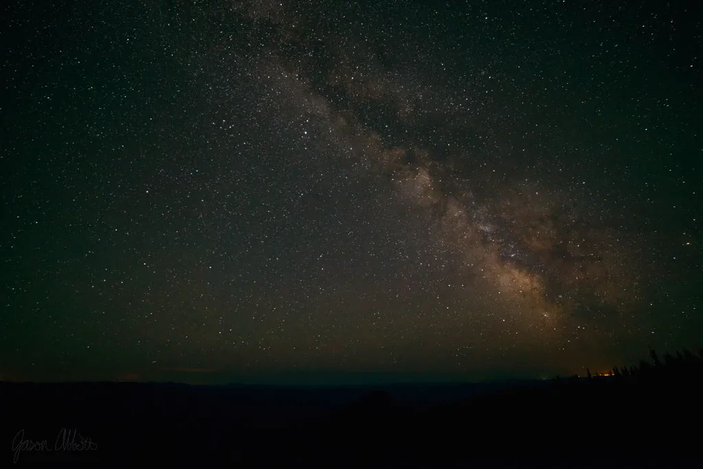 Milky Way above Clarkia