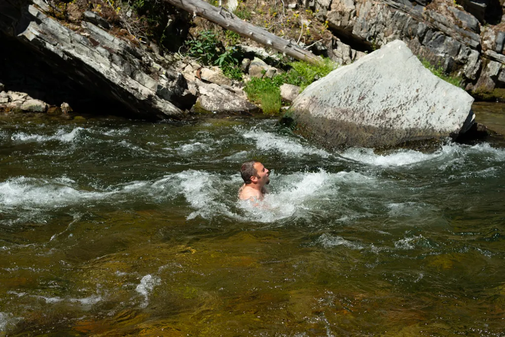 Jesse rides the rapids