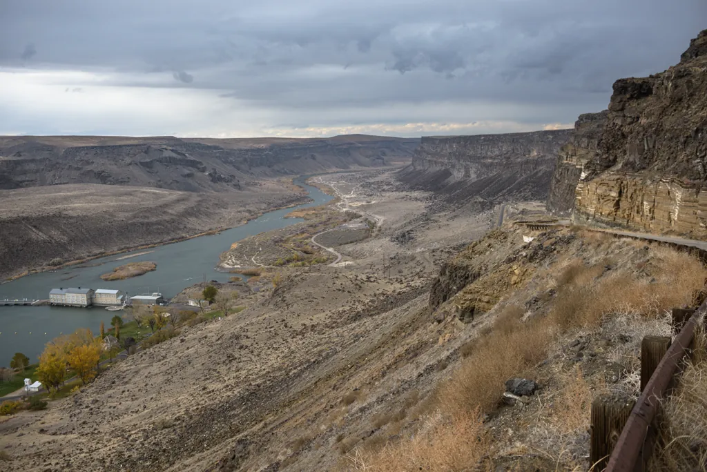 Down to the dam