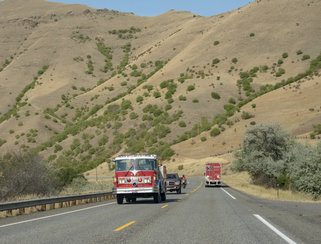 Grass fire