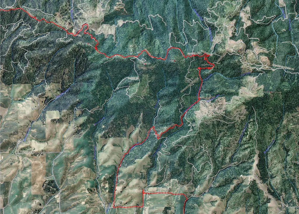 Moscow Mountain tracks