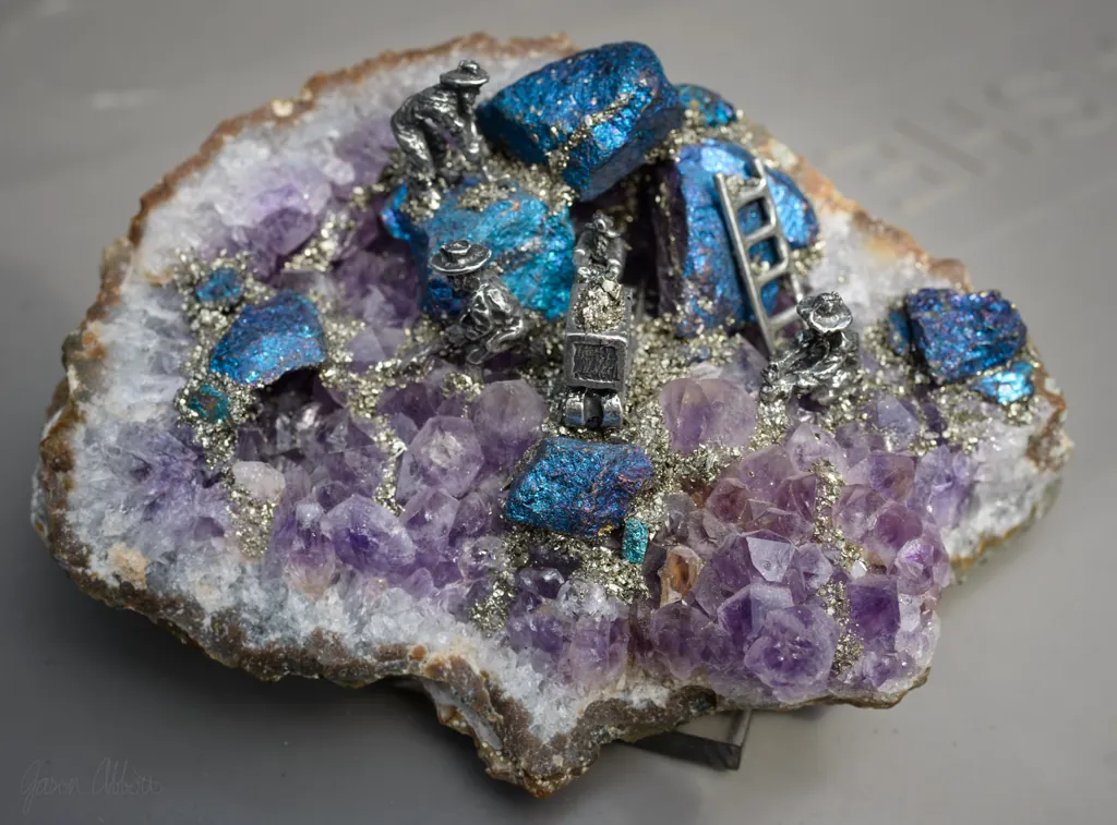 Lilliputian pewter miners