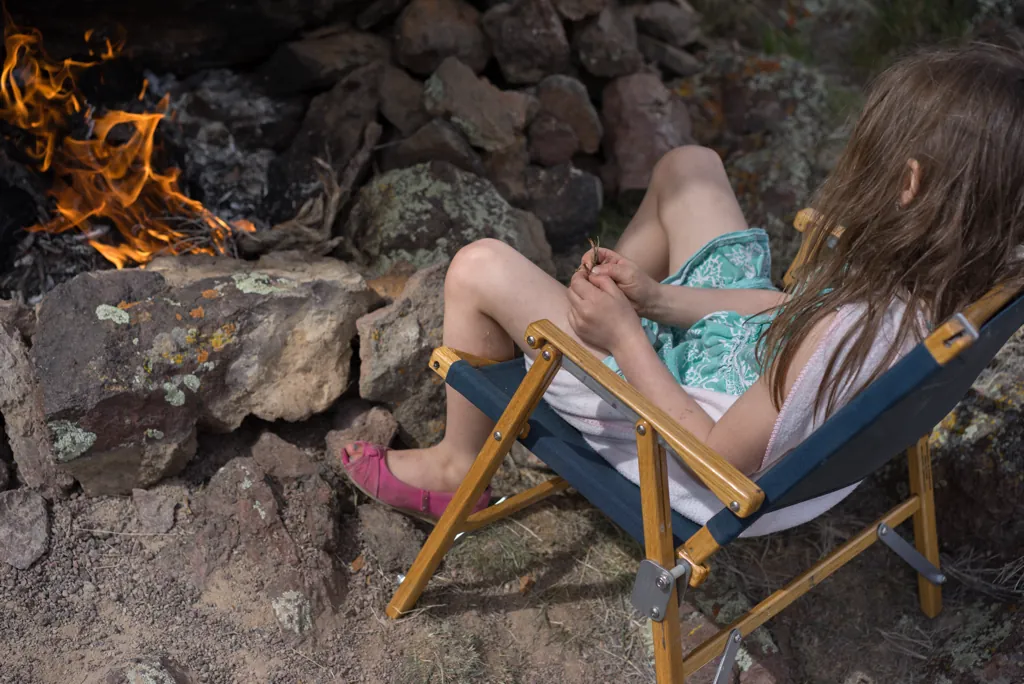 Making her own fire
