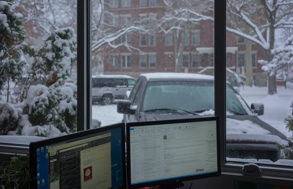 From my office