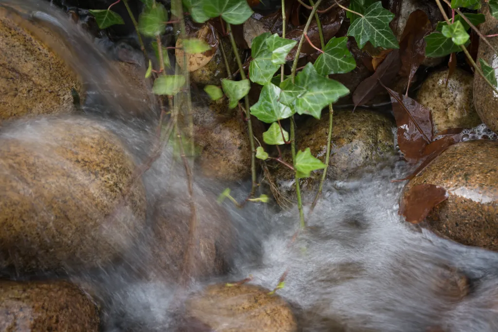 Eroded away