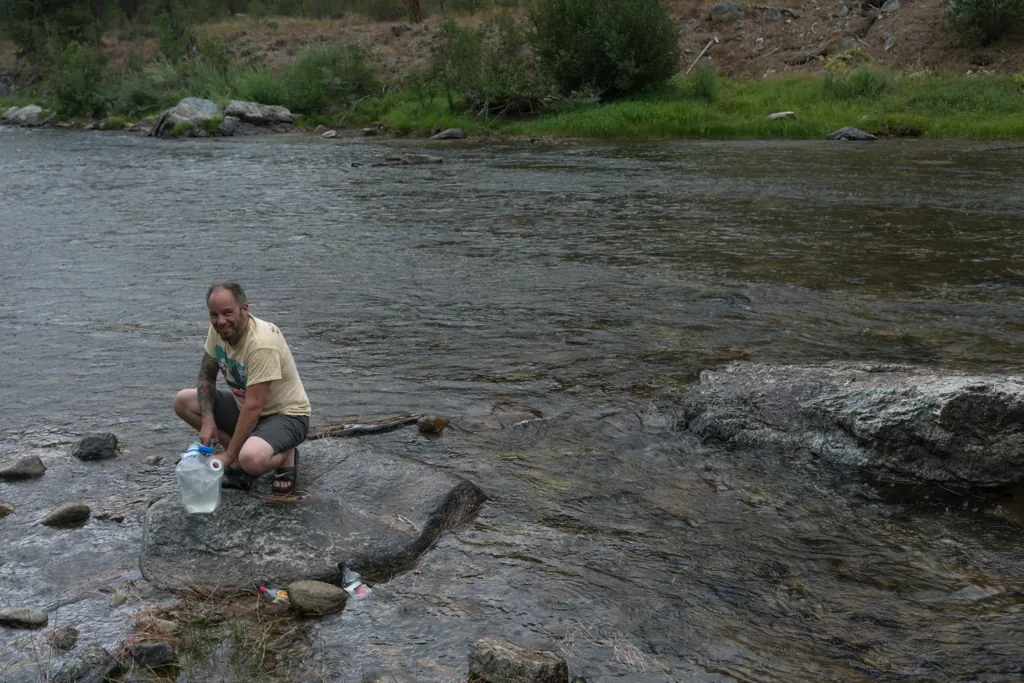 Gathering water