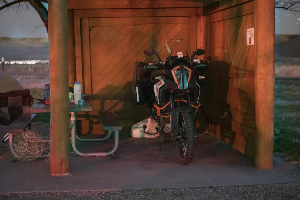 Motorcycle garage
